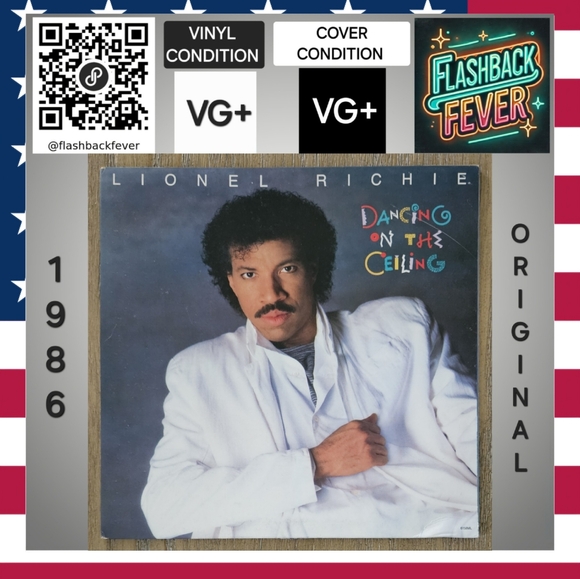 LIONEL RICHIE•Dancing On The Ceiling•Motown (#6158 ML)•Carrollton Pressing - Picture 1 of 13